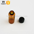 wholesale tubular amber glass vial with screw cap